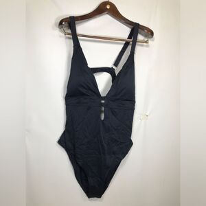 YMI Women's  Black Open Back One Piece swimsuit Size 3xl